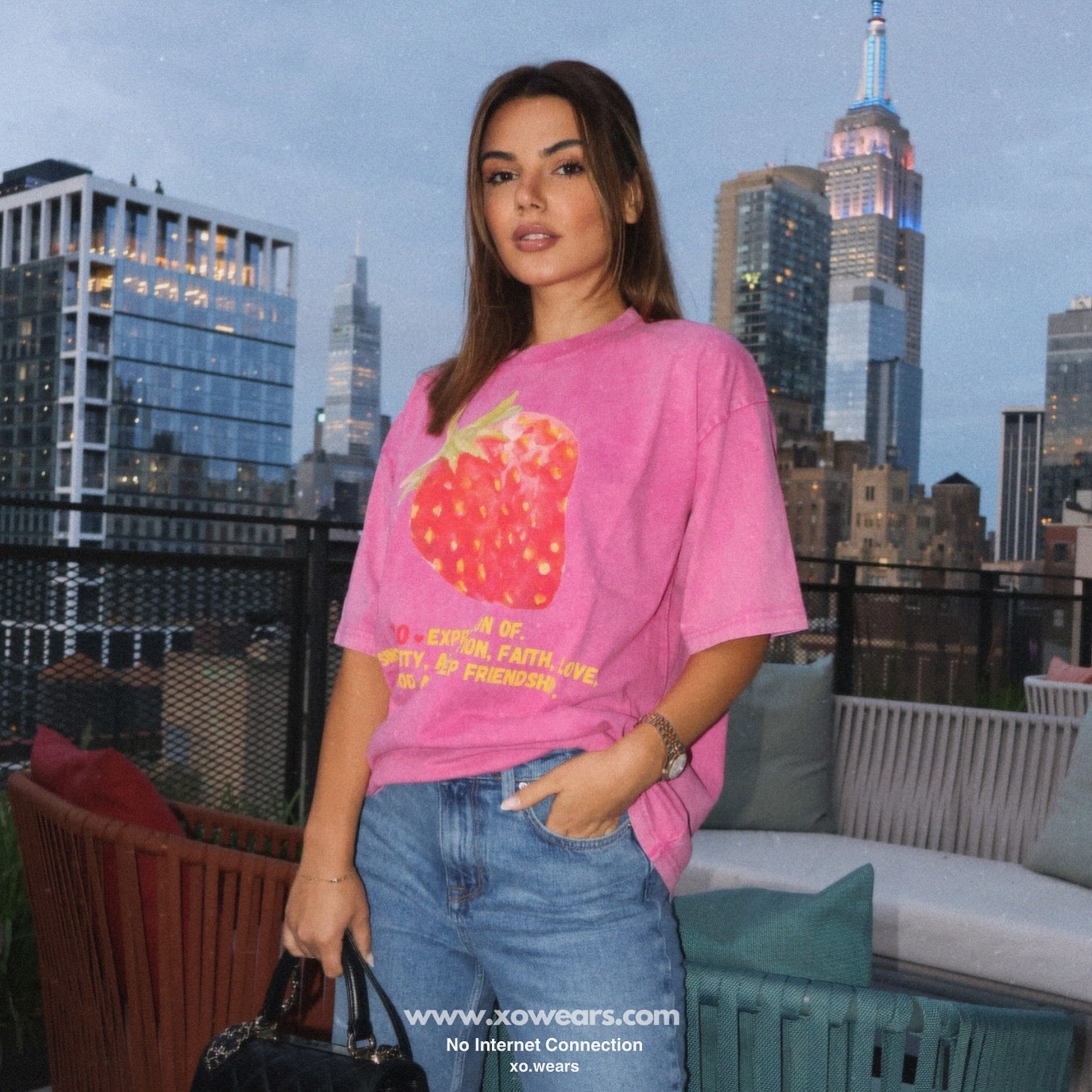 Color 3/3 Pink/Strawberry , xo.Tshirt Oversize.