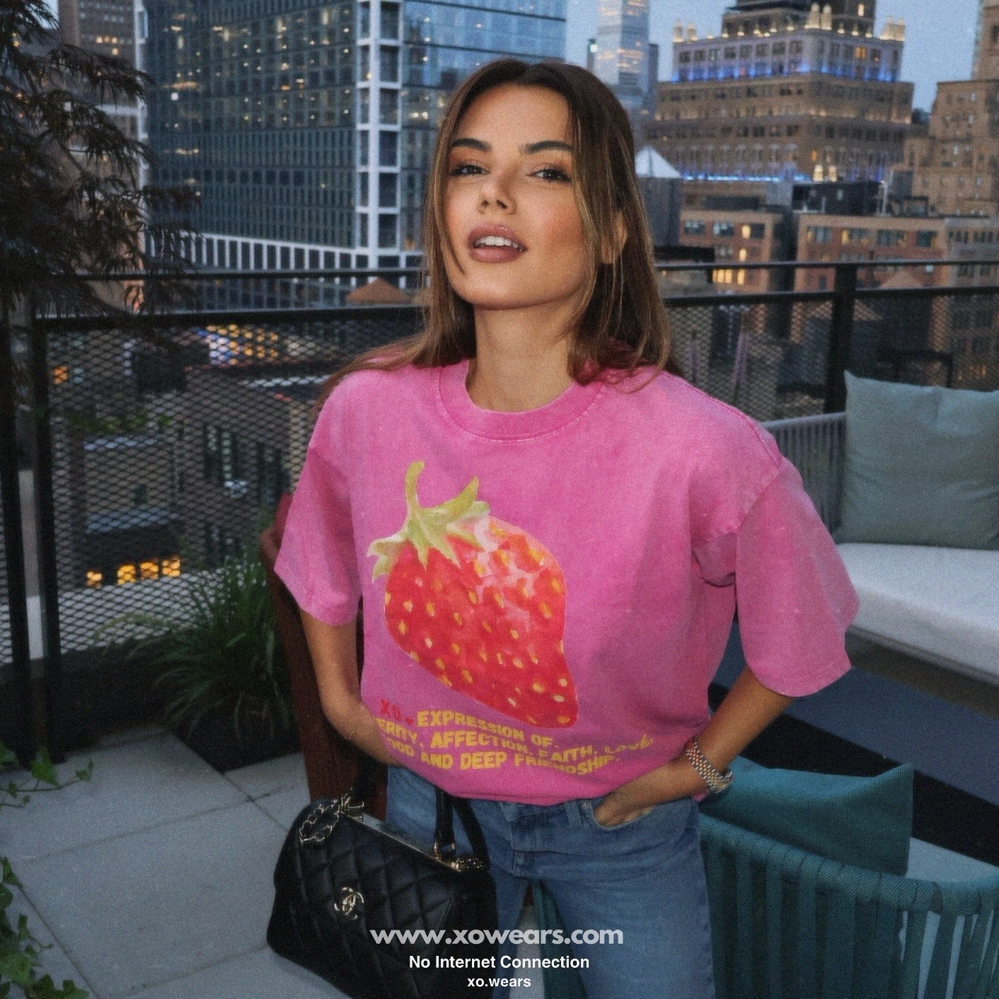 Color 3/3 Pink/Strawberry , xo.Tshirt Oversize.