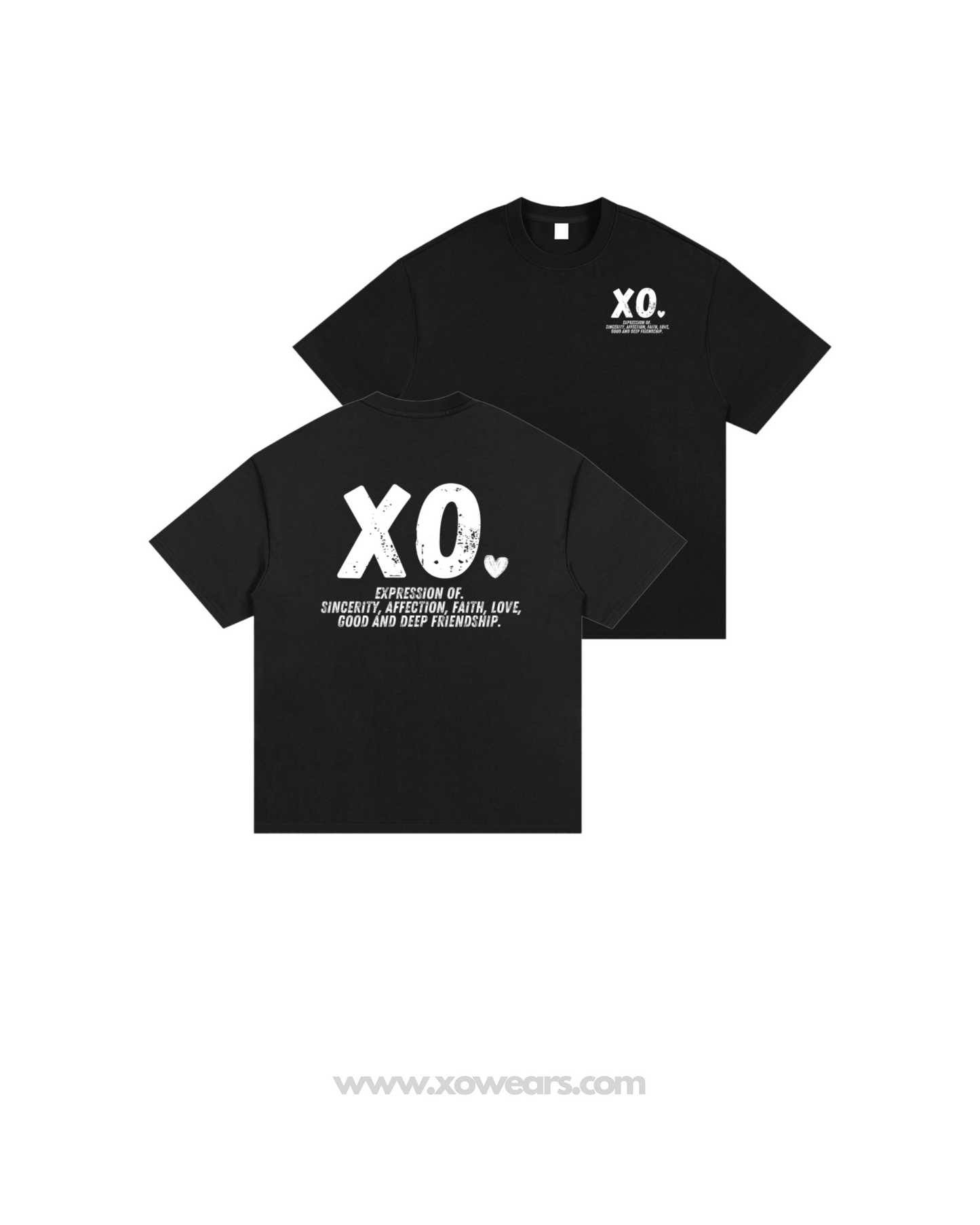 XO.MINIMALIST T.Shirt Black (xo. Brand meaning)