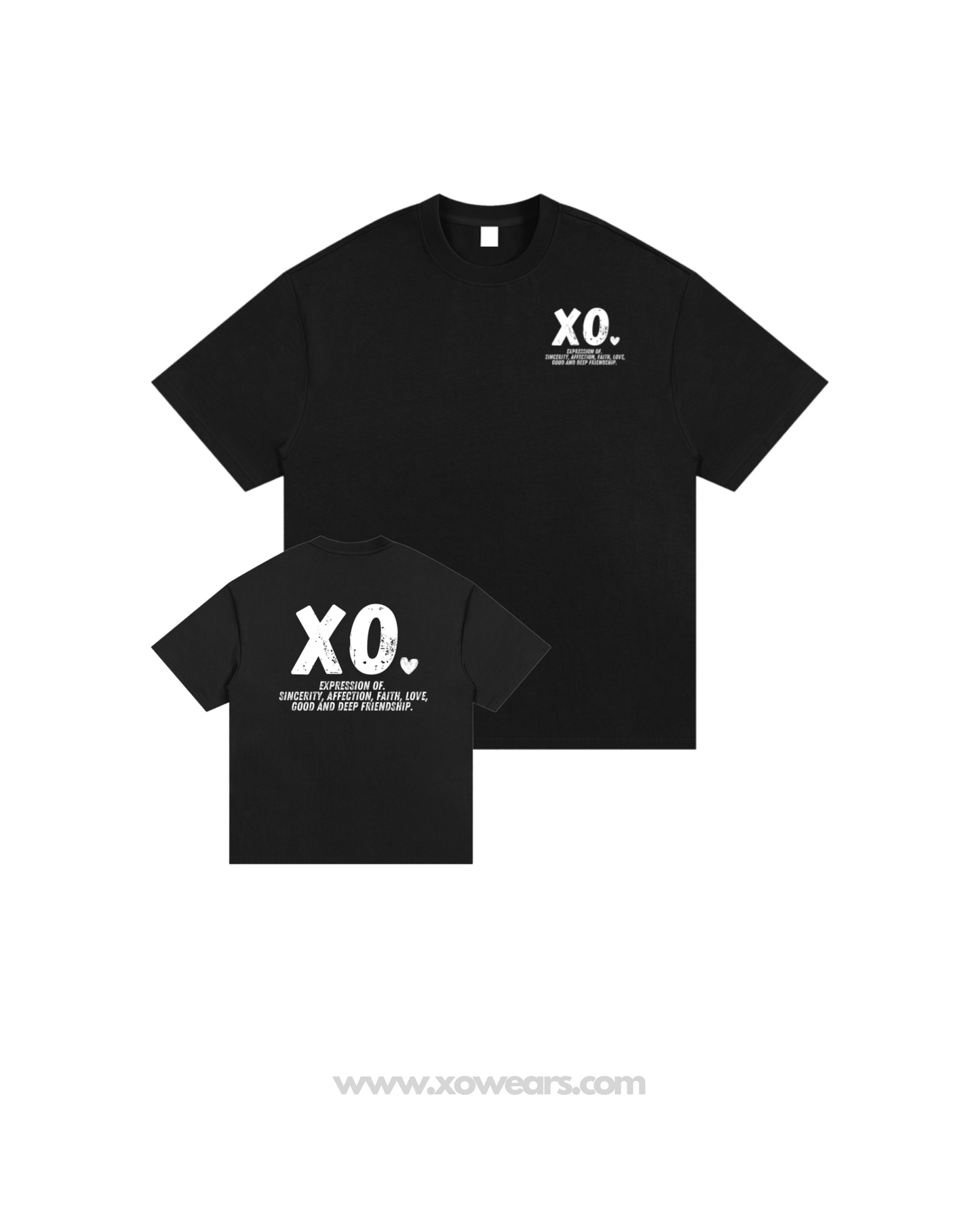 XO.MINIMALIST T.Shirt Black (xo. Brand meaning)