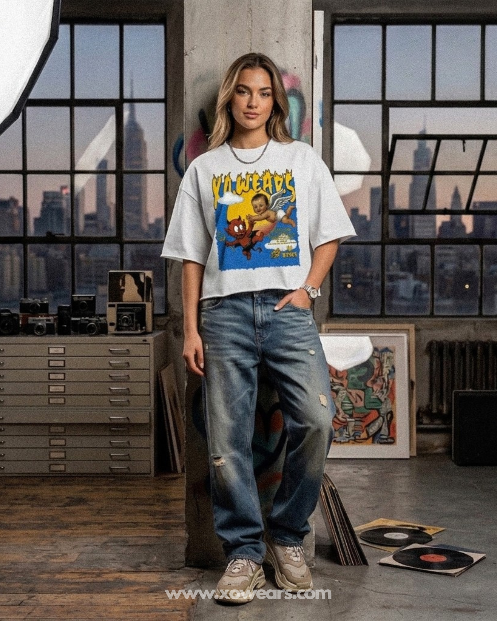 XO.23 DAYDREAM 02 - French Terry Relaxed T-Shirt