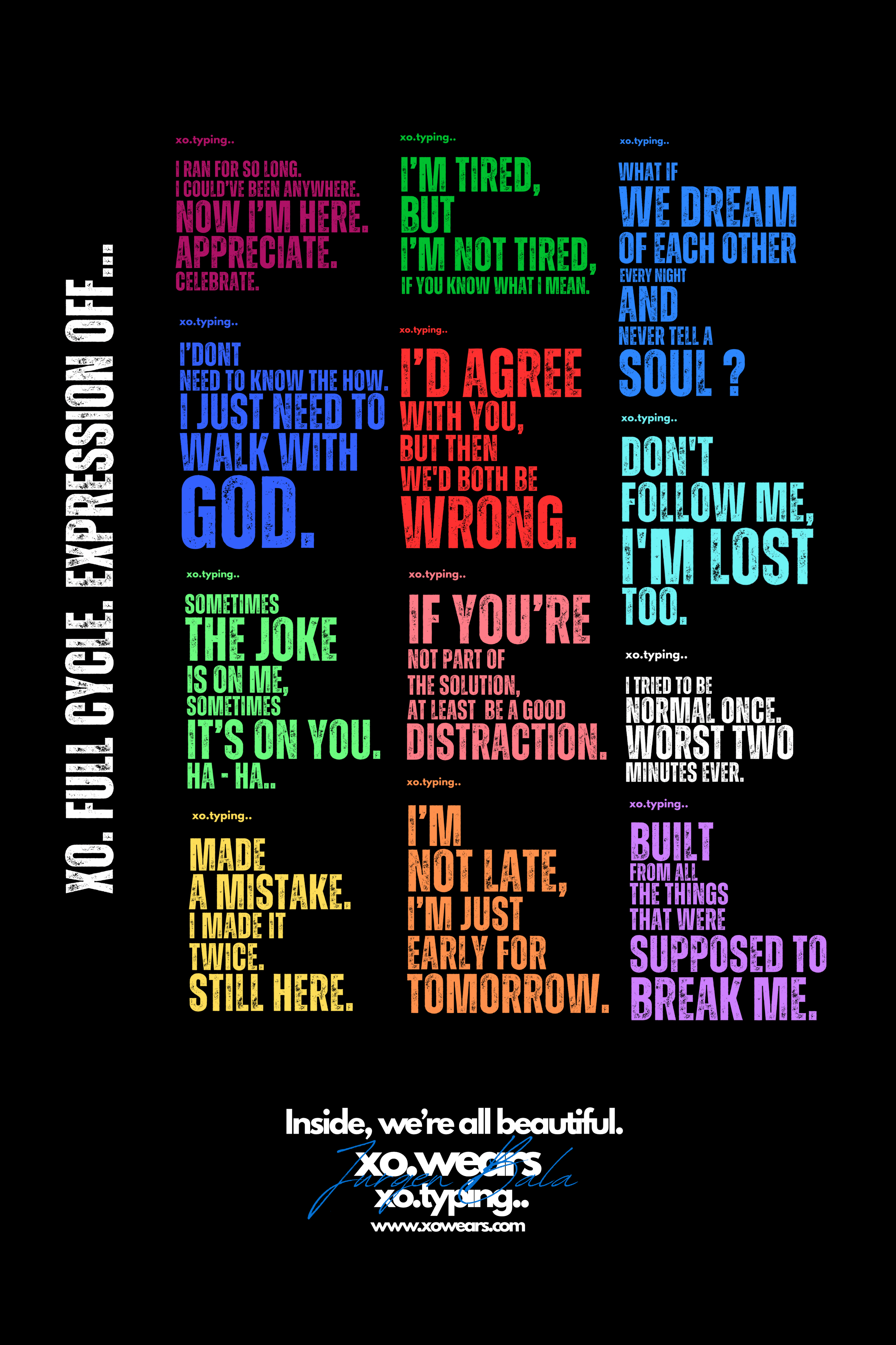 XO.typing.. Hoodie 01 Full Cycle.