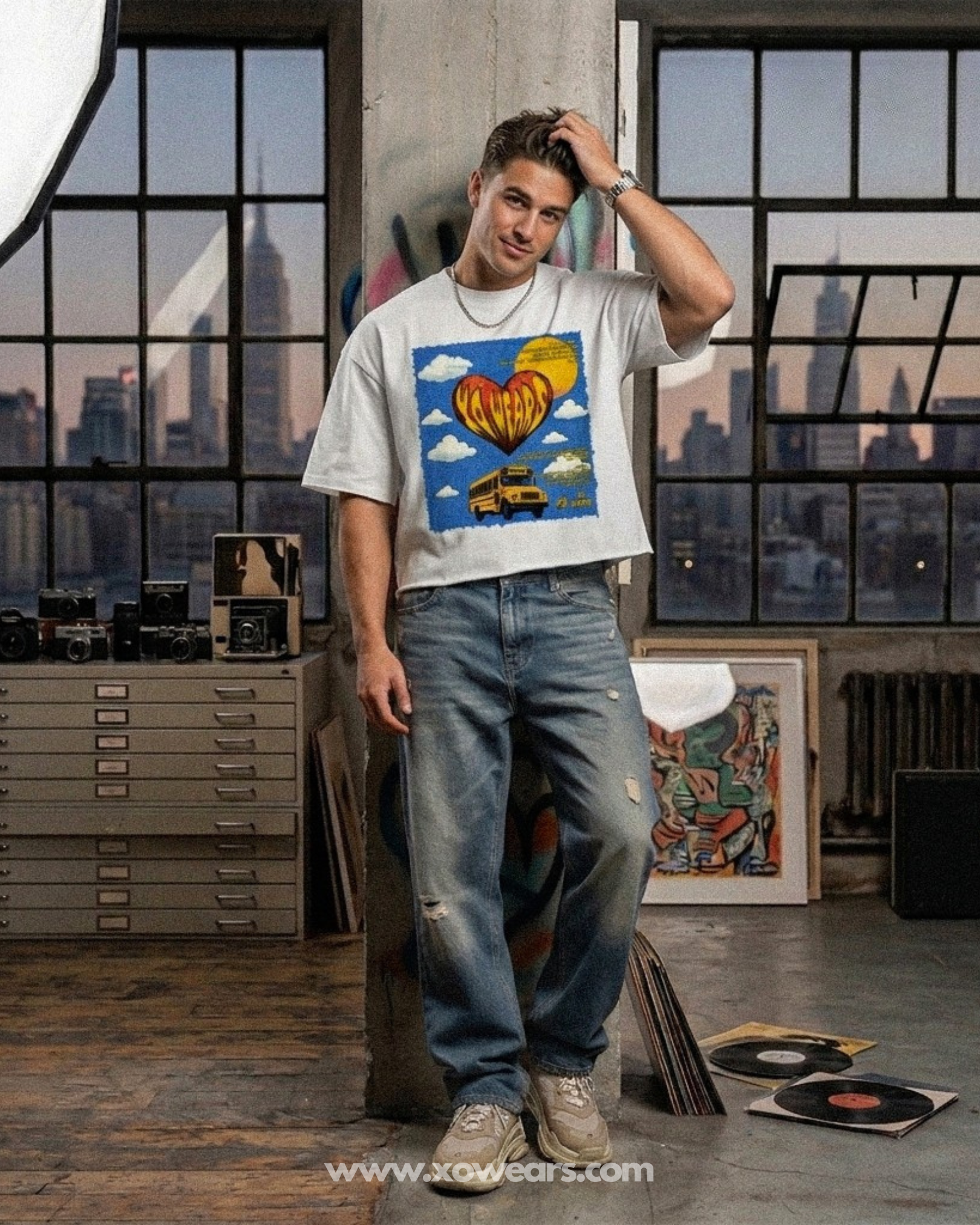 XO.23 DAYDREAM 01 - French Terry Relaxed T-Shirt