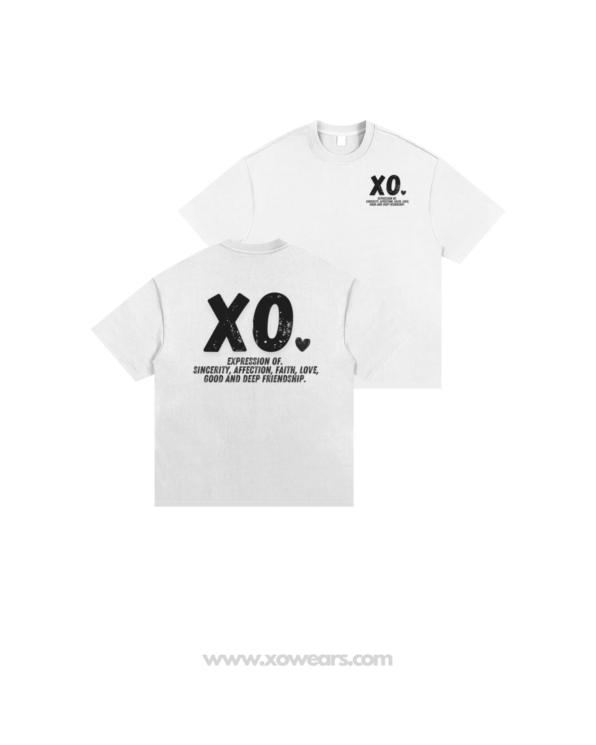 XO.Minimalistic T.Shirt White/Black – xo.wears