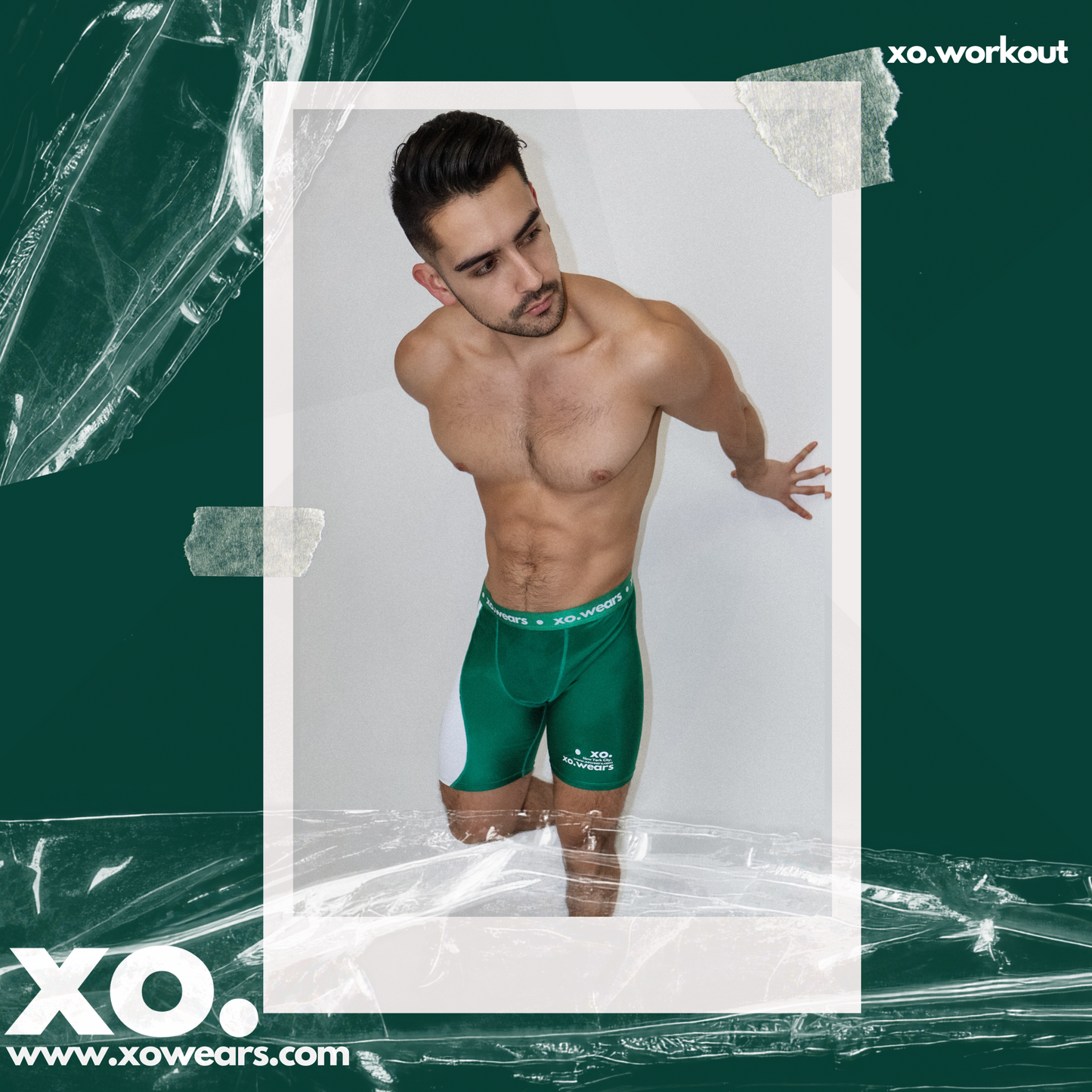 Shorts Pack 2 - Black & Green Compression xo.WorkOut