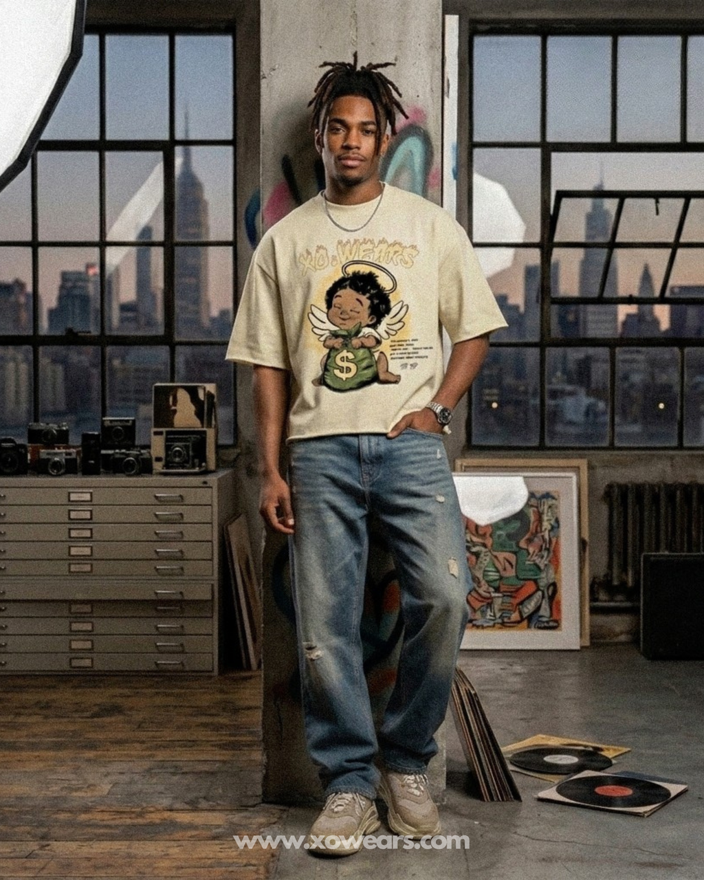 XO.23 DAYDREAM 03 - French Terry Relaxed T-Shirt