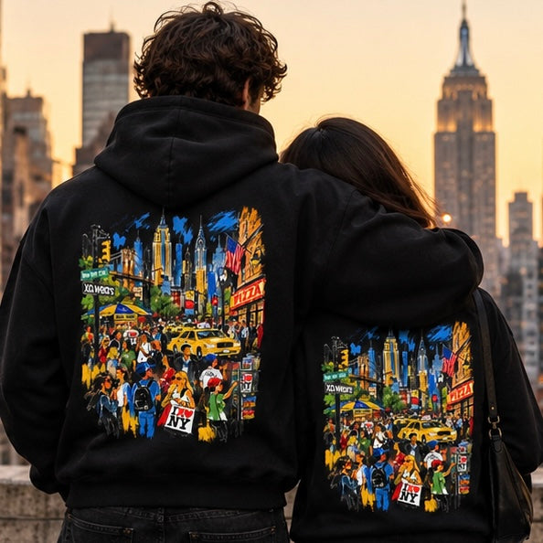 XO.New York – Premium Heavyweight Black Hoodie