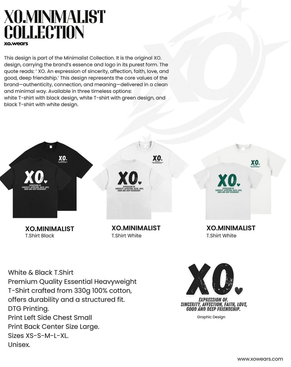 XO.Minimalistic T.Shirts Summer Essentials (3-Pack)