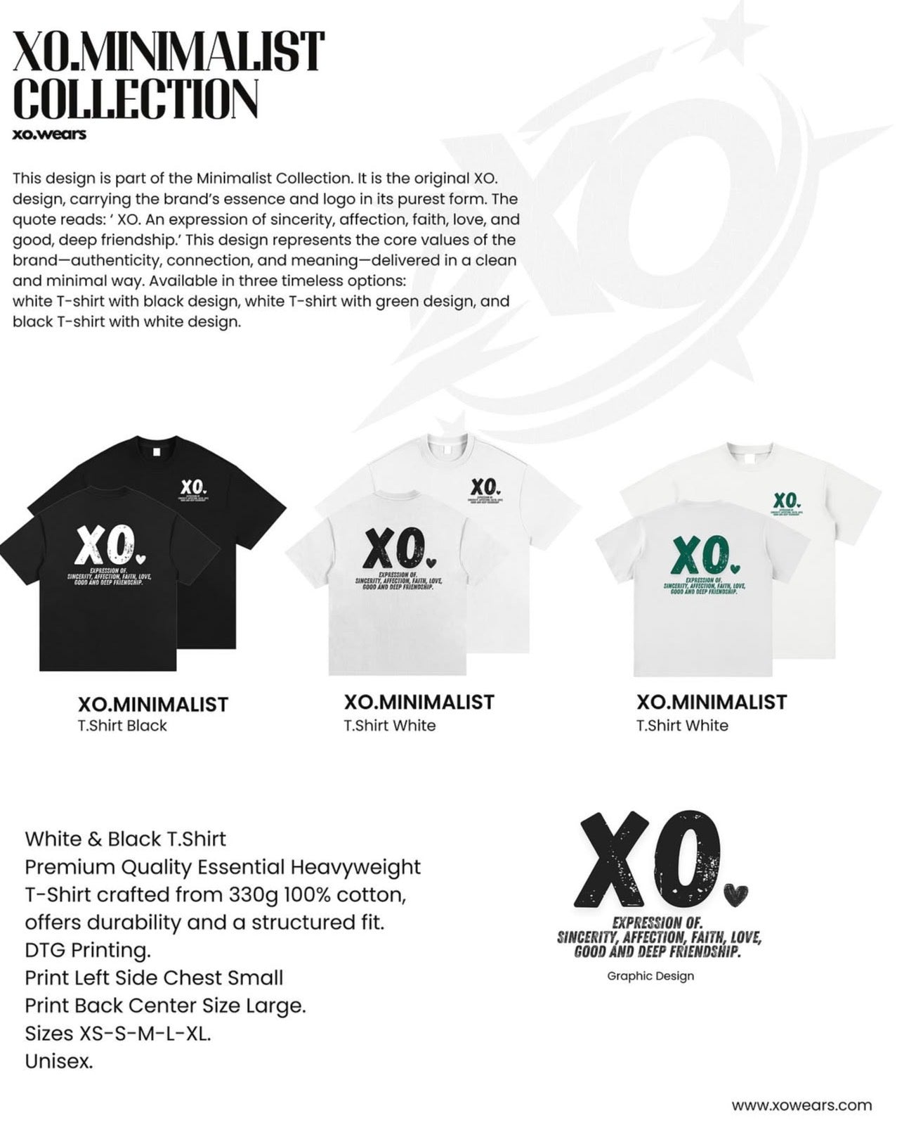 XO.Minimalistic T.Shirts Summer Essentials (3-Pack)