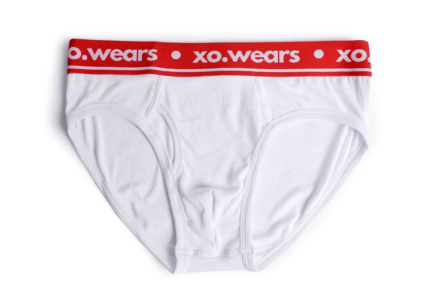 Pack 2 White/Red xo.underwear Men’s Briefs.