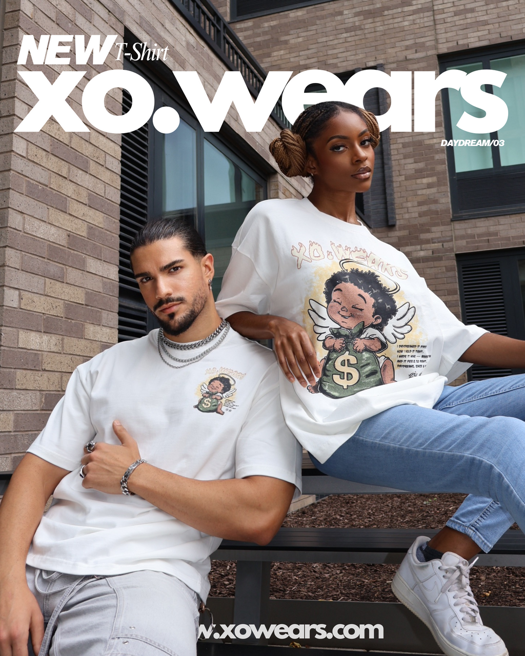 XO.23 - DAYDREAM - Bag Bigger Than Me Tee (Large Center Design Print)