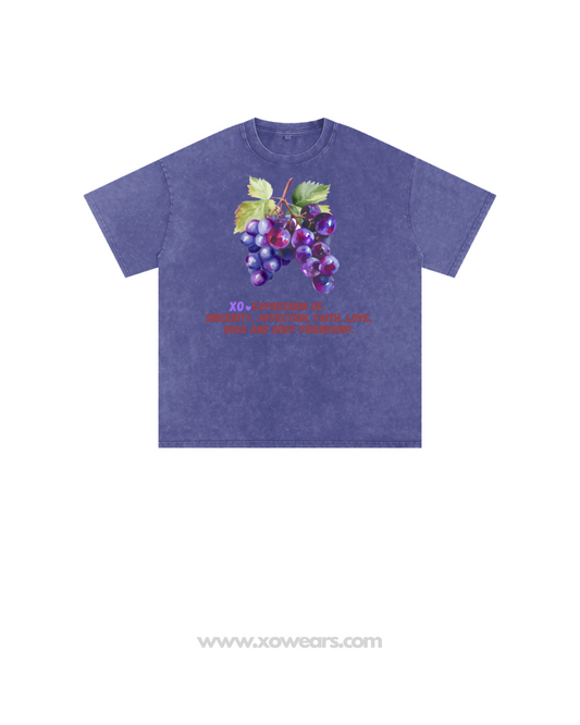 XO.Tshirt Oversize. Purple/Grapes