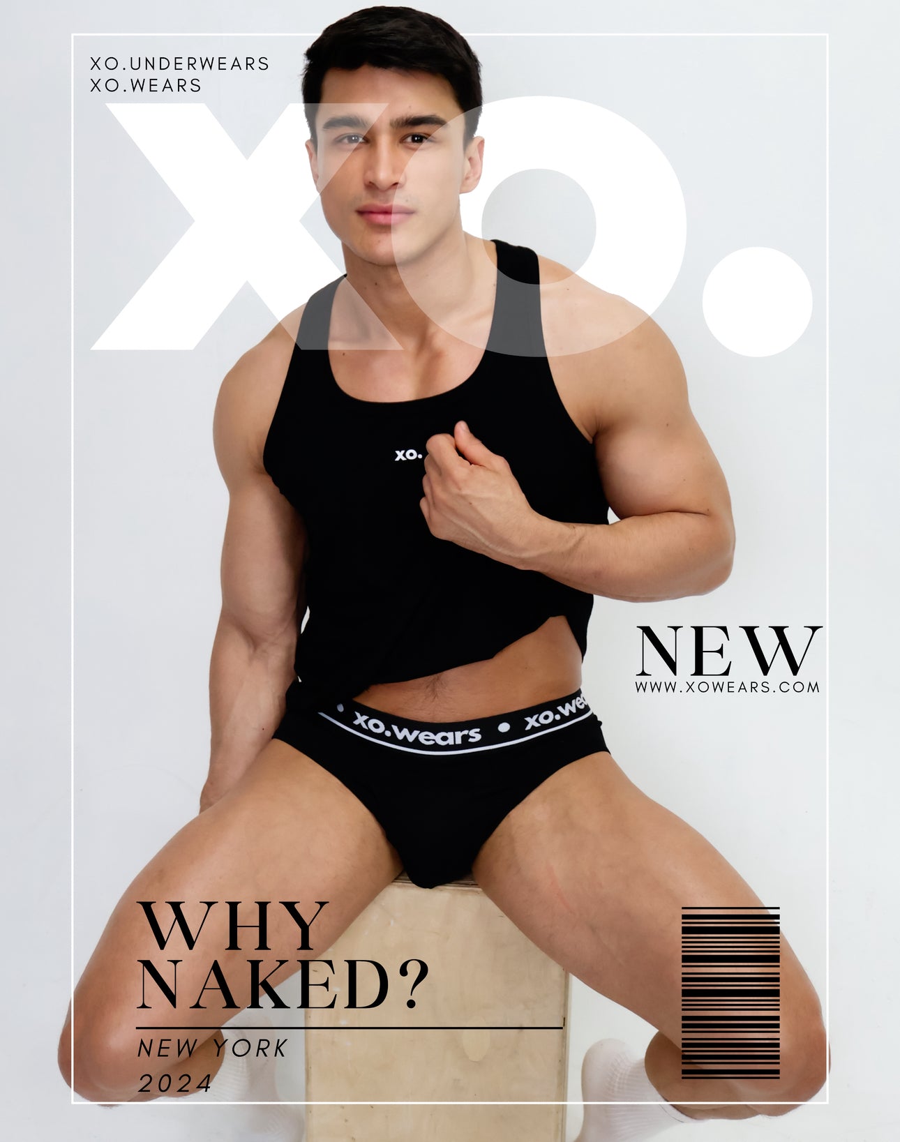 Pack 2 Black/White xo.underwear Men’s Briefs