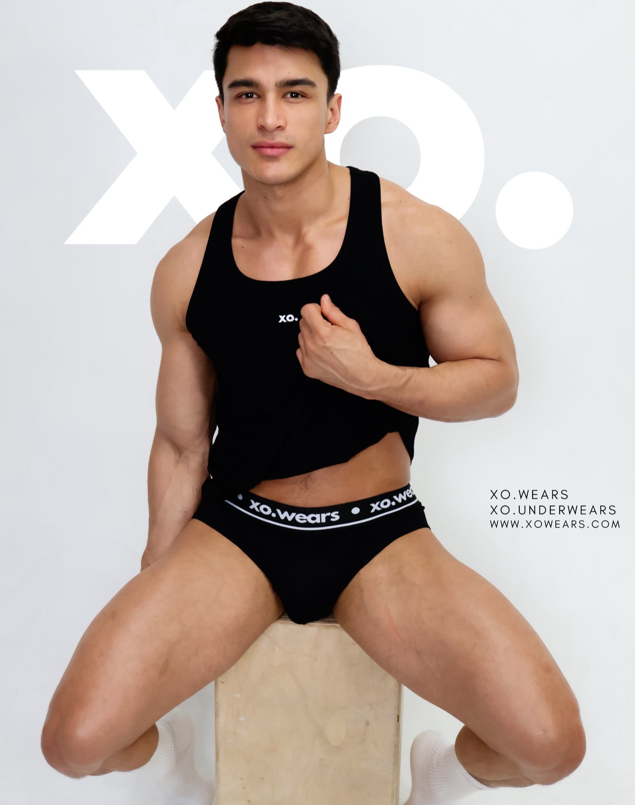 Underwear Black/White xo.underwear Men’s Briefs