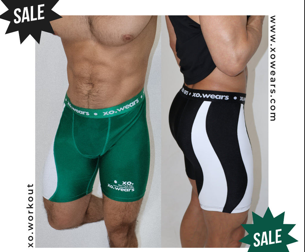 Shorts Pack 2 - Black & Green Compression xo.WorkOut