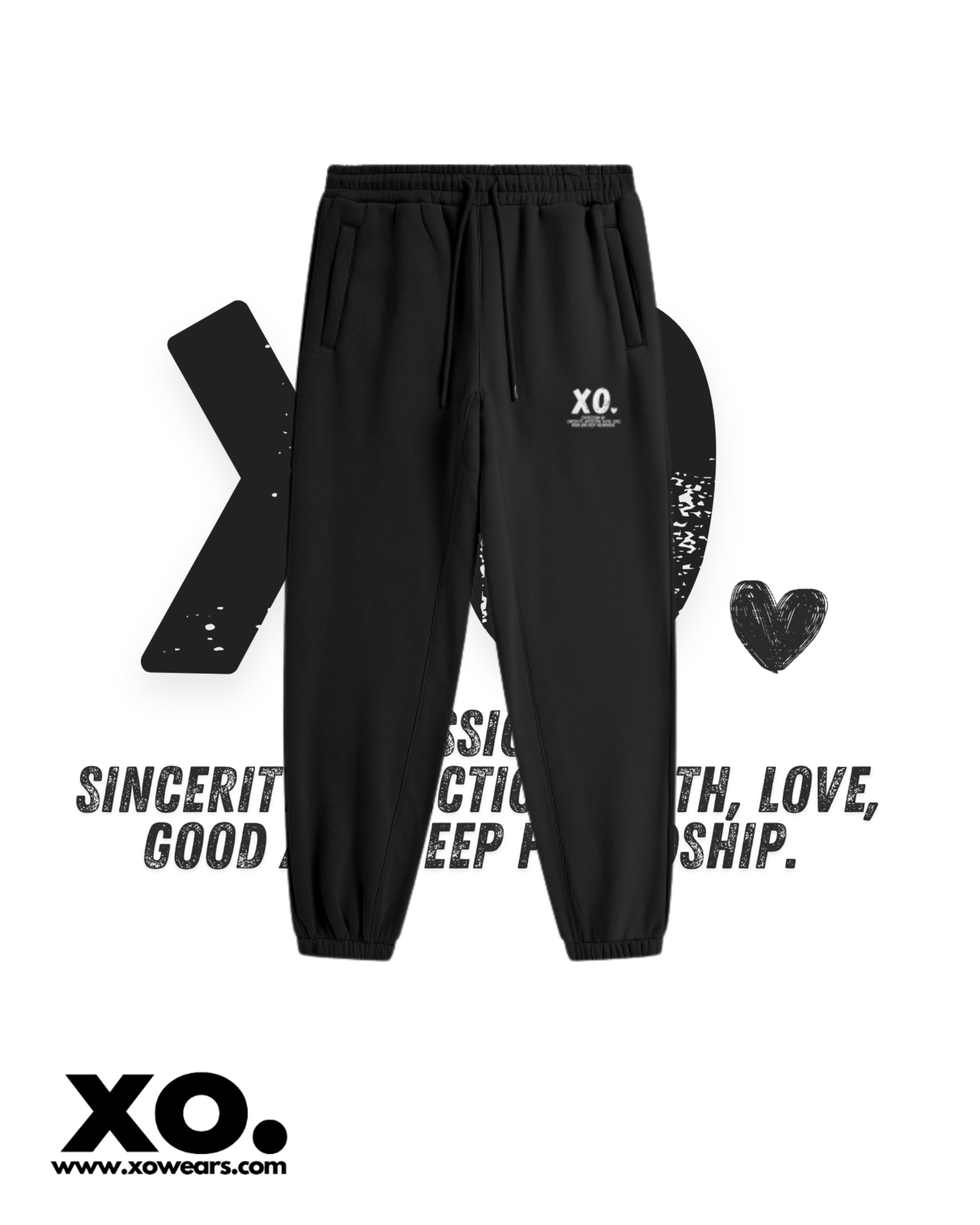 XO.Black Signature Jogger Pants - Bold, Meaningful, and Timeless