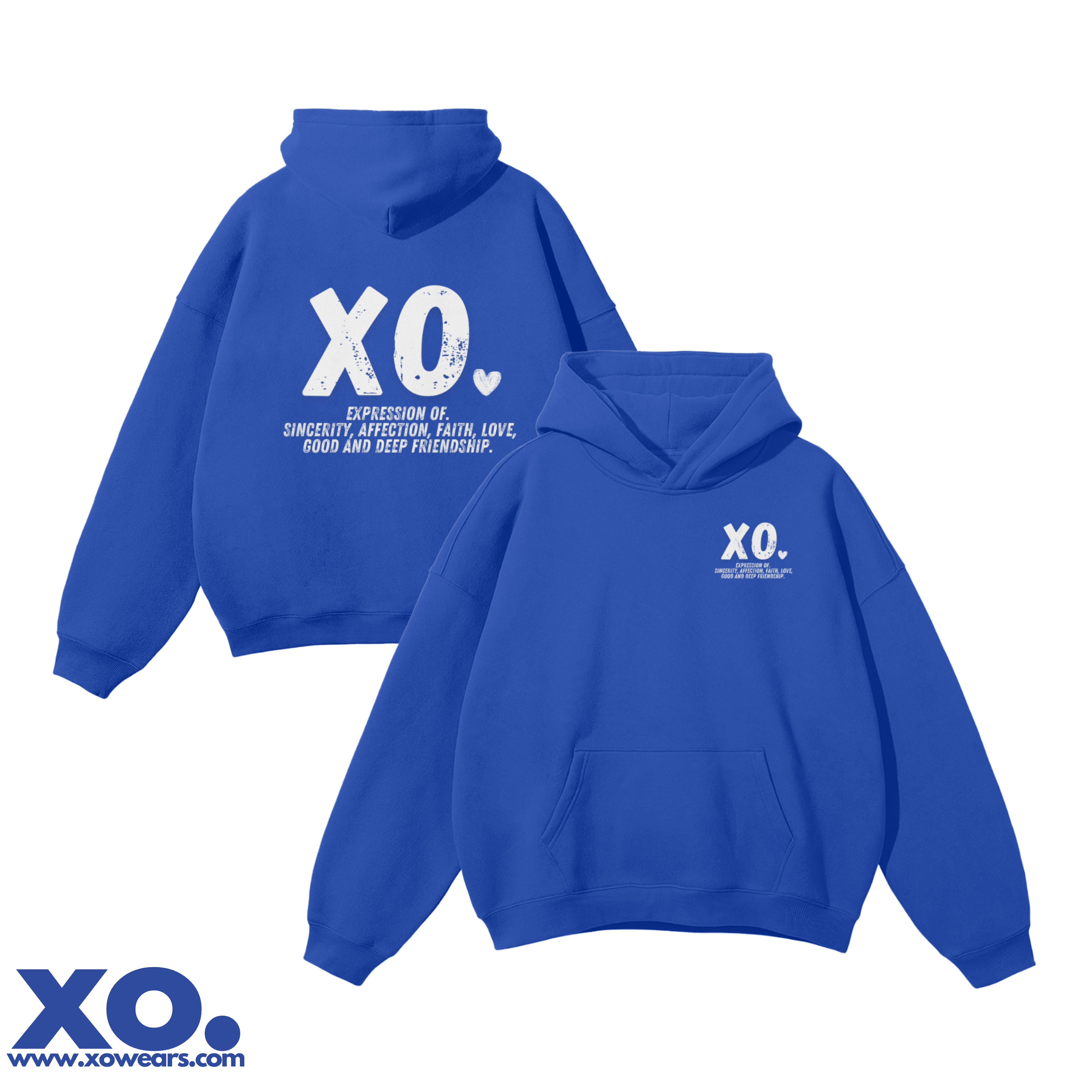 XO.Blue Signature Hoodie - Bold, Meaningful, and Timeless