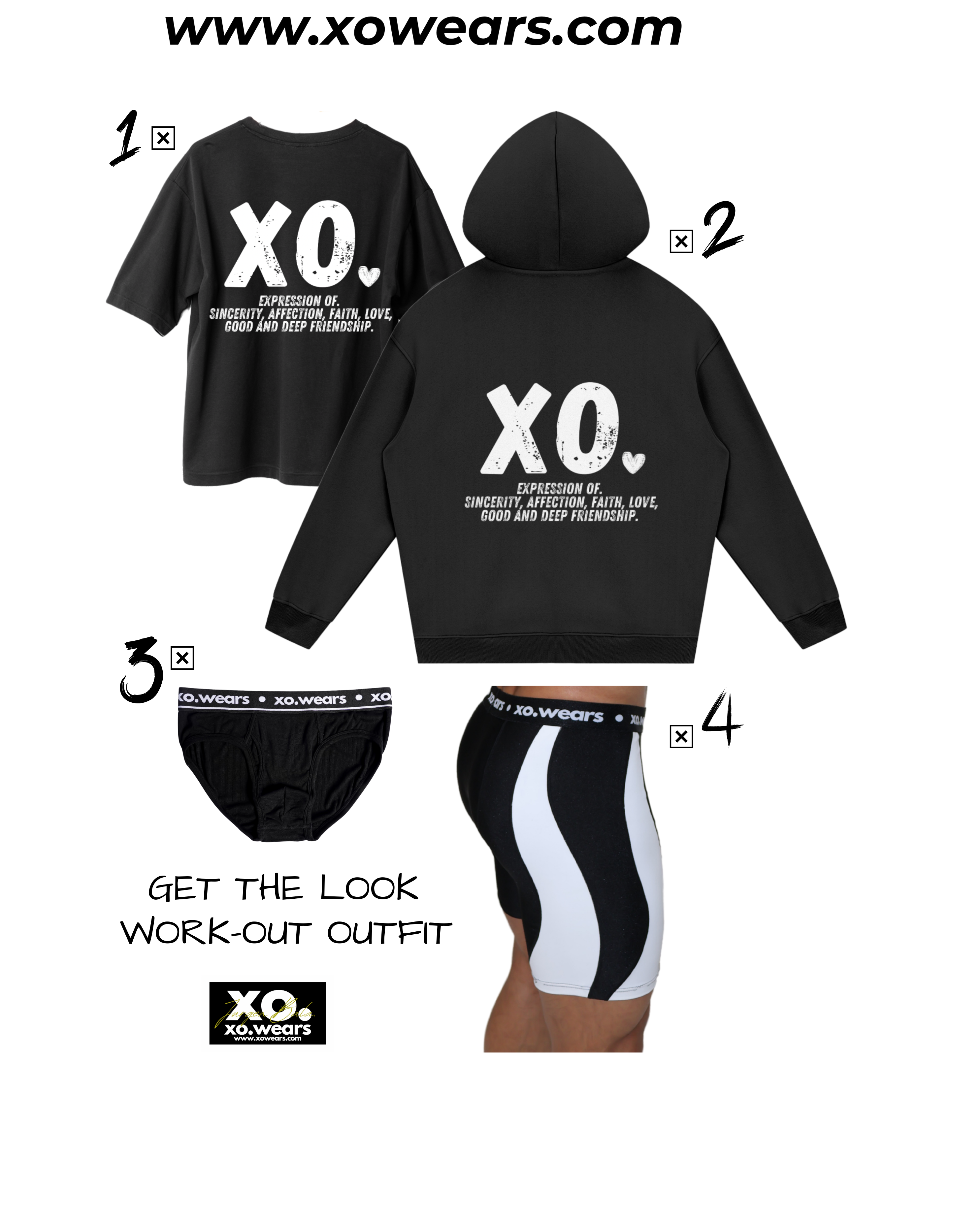 Shorts Pack 2 - Black & Green Compression xo.WorkOut
