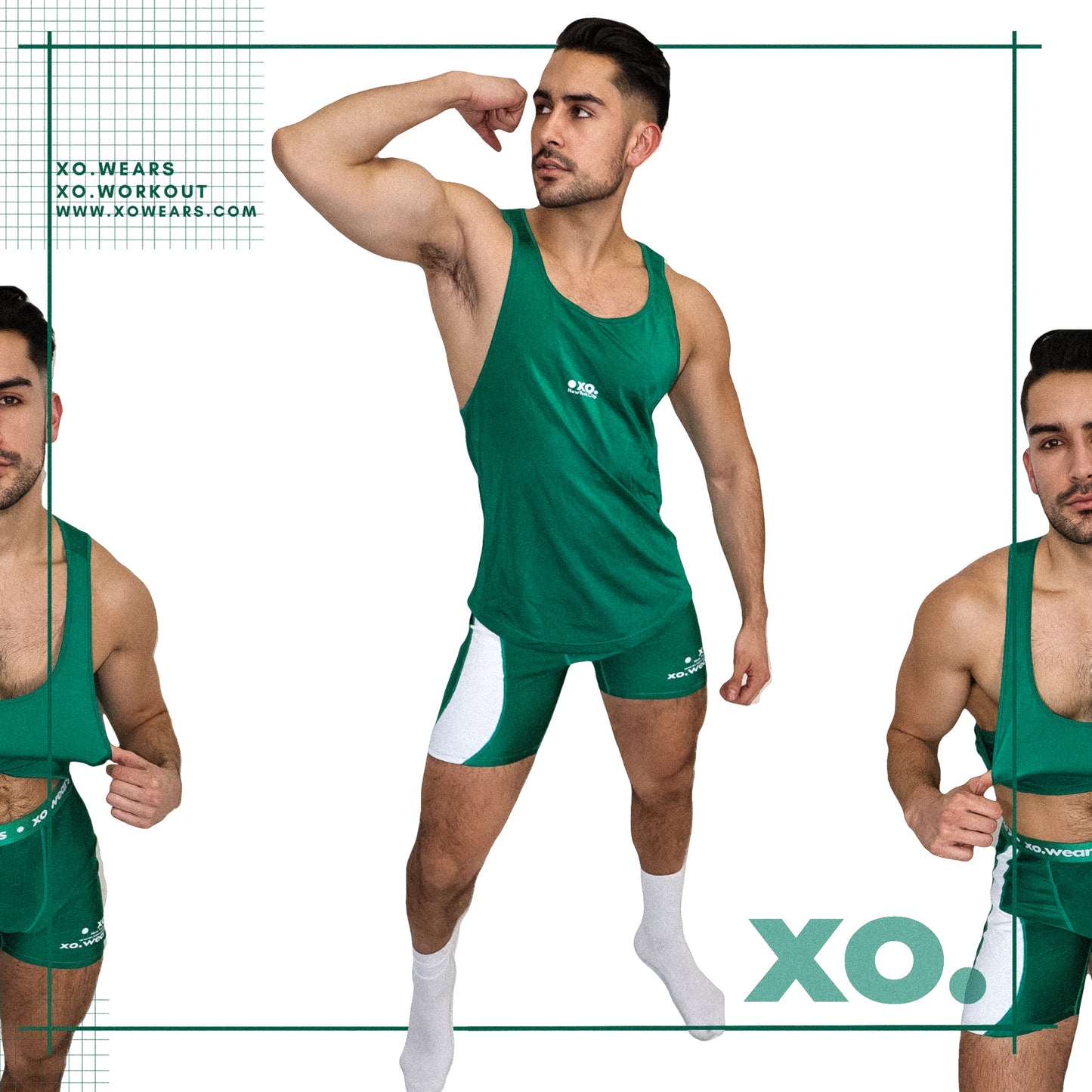 Shorts GREEN Compression xo.workout