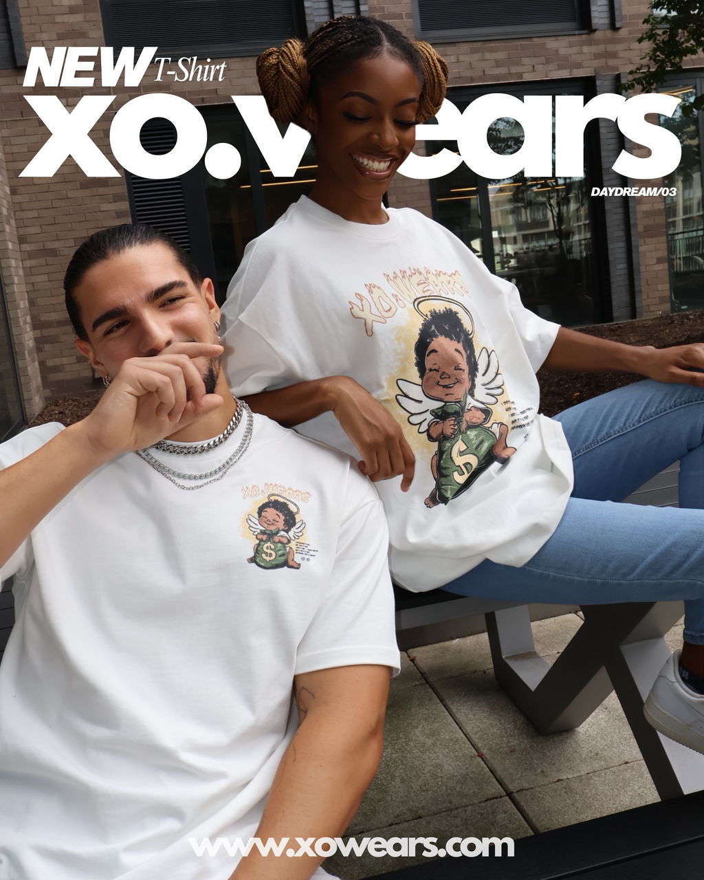 XO.23 - DAYDREAM - Bag Bigger Than Me Tee (Large Center Design Print)