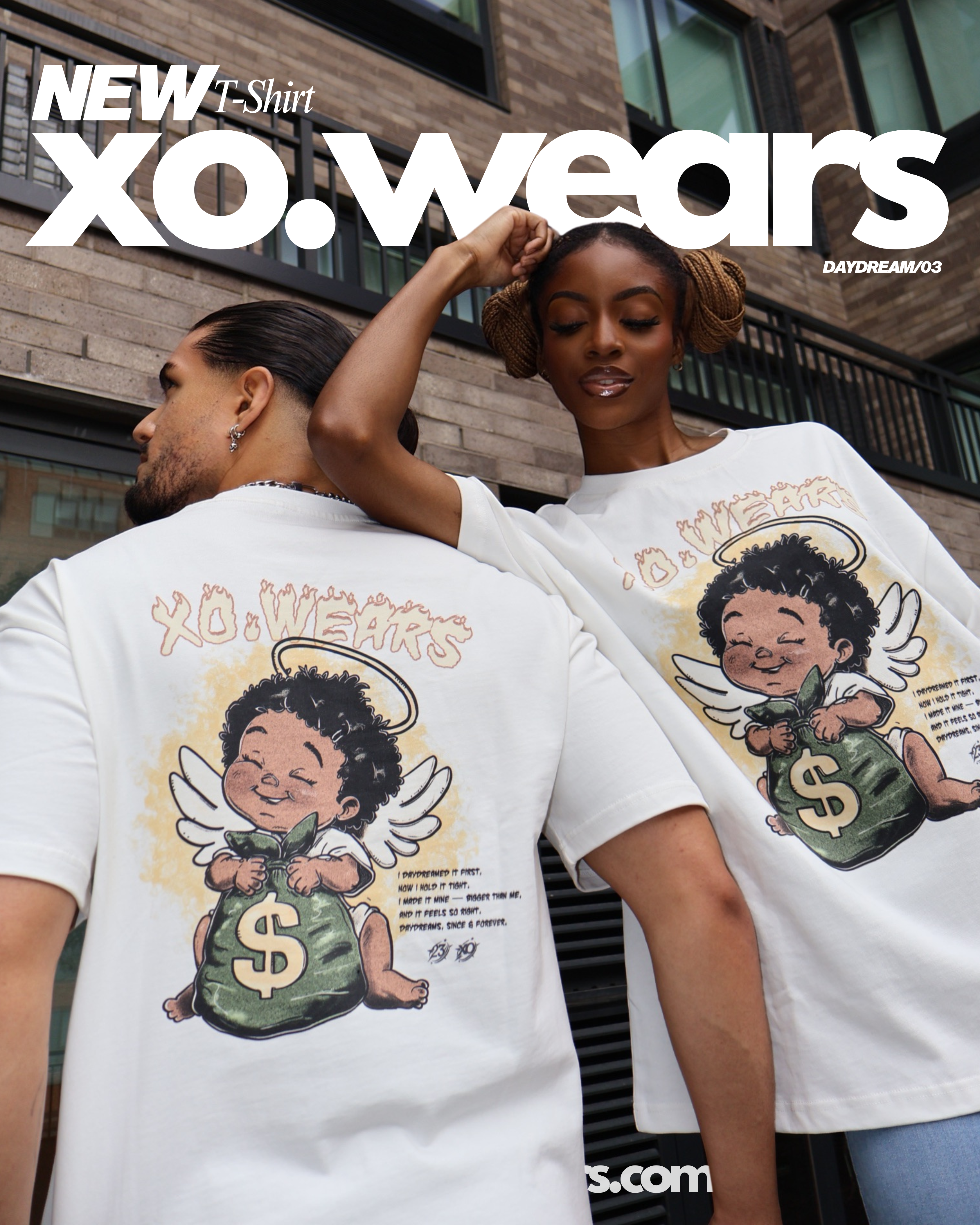 XO.23 - DAYDREAM - Bag Bigger Than Me Tee (Large Center Design Print)