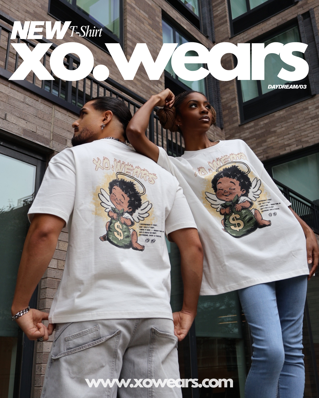 XO.23 - DAYDREAM - Bag Bigger Than Me Tee (Large Center Design Print)
