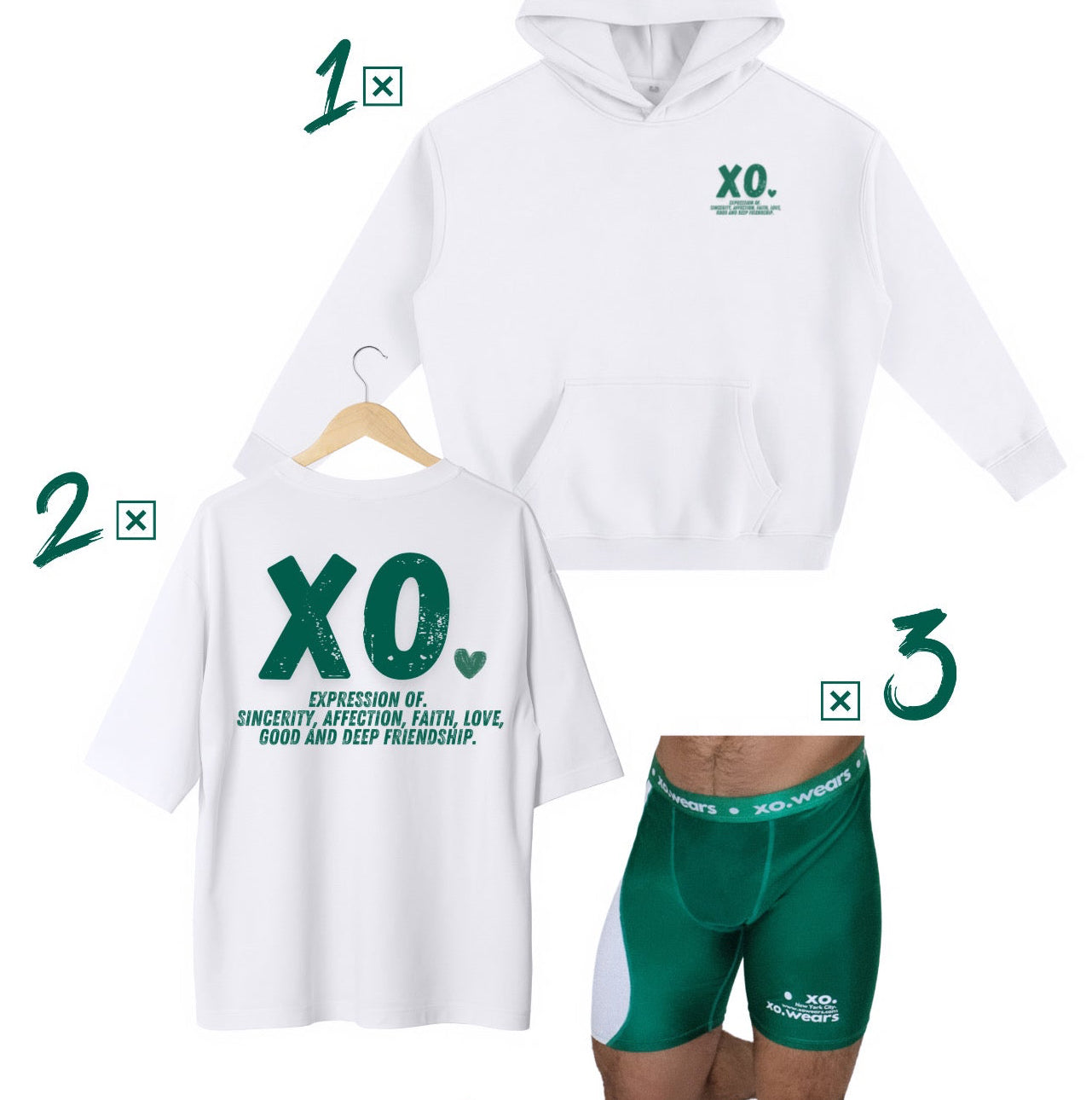 Shorts GREEN Compression xo.WorkOut