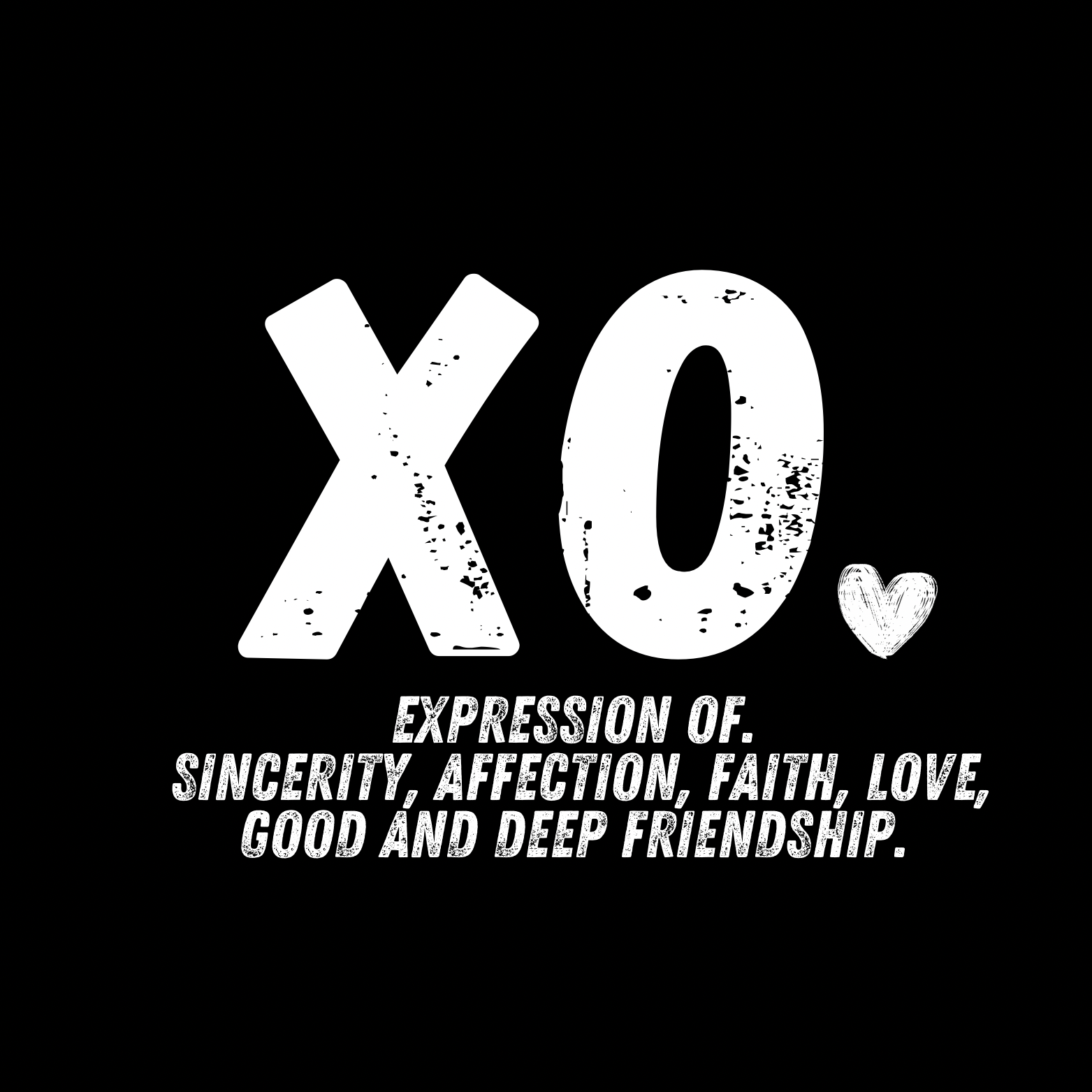 XO.MINIMALIST T.Shirt White (xo. Brand meaning)