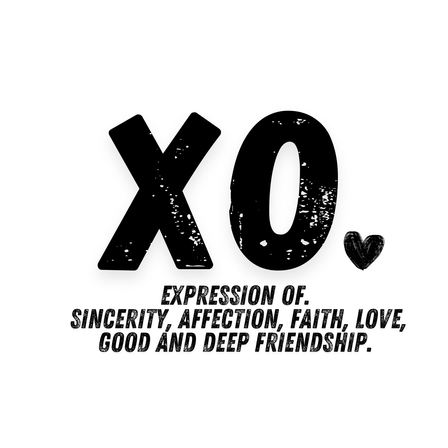 XO.MINIMALIST T.Shirt White (xo. Brand meaning)