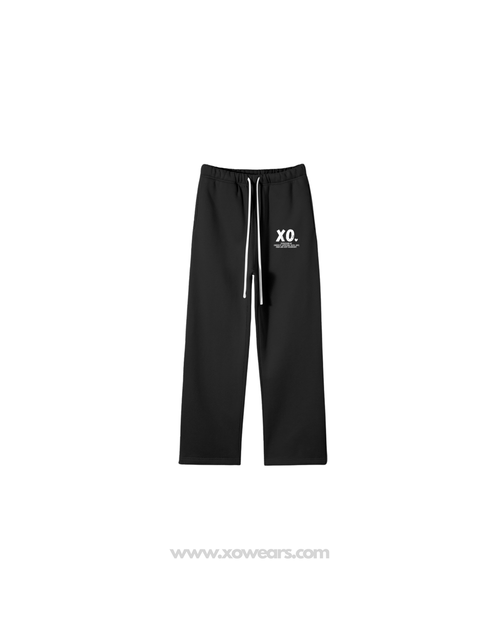 XO.Minimalistic Black Sweatpants