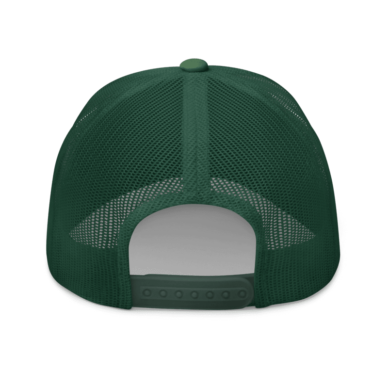 XO. Minimalistic Black & Green Cap