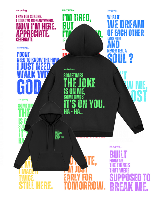 XO.typing.. Hoodie 12 Full Cycle.
