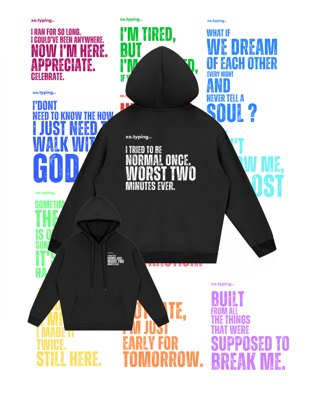 XO.typing.. Hoodie 05 Full Cycle.