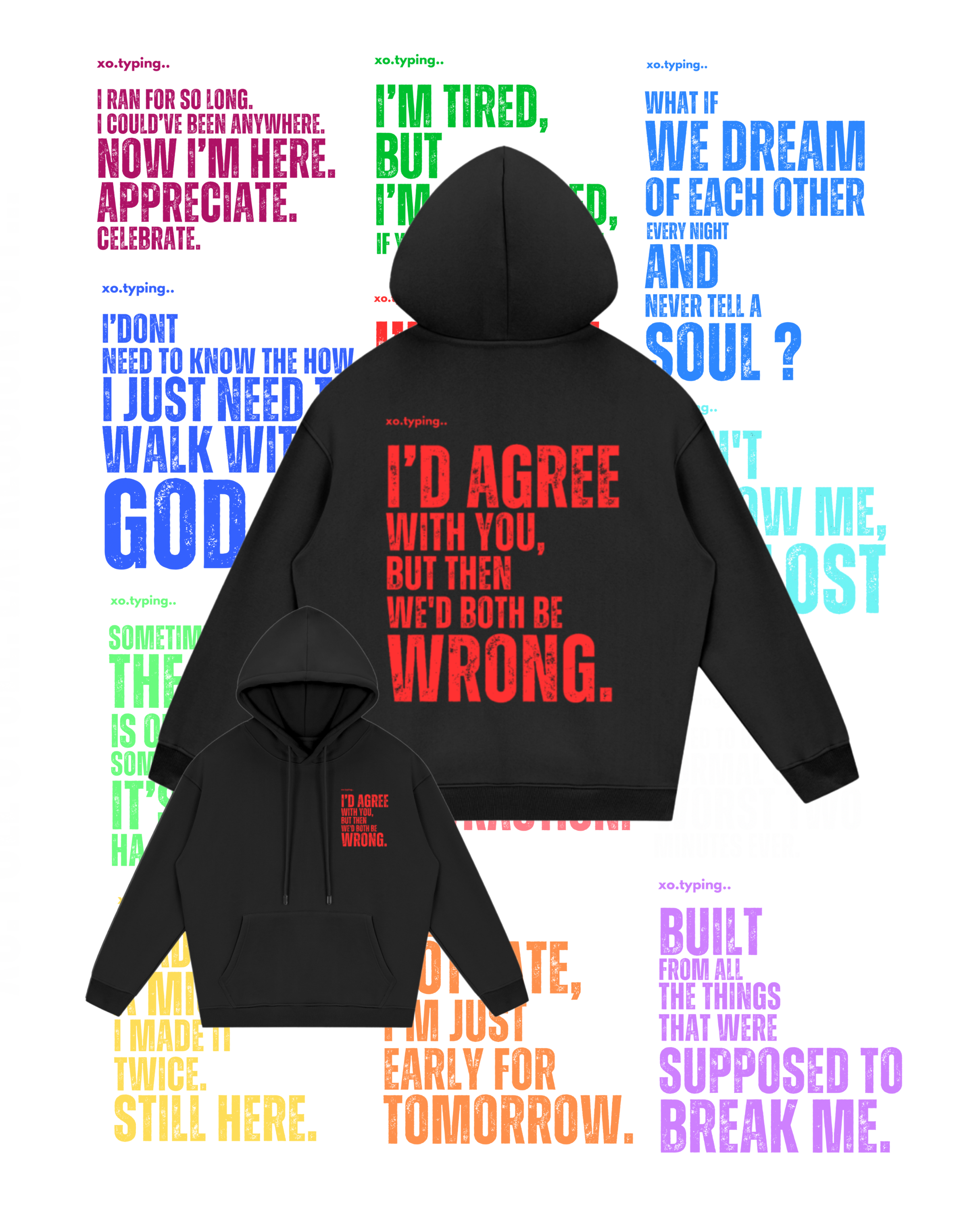 XO.typing.. Hoodie 06 Full Cycle.