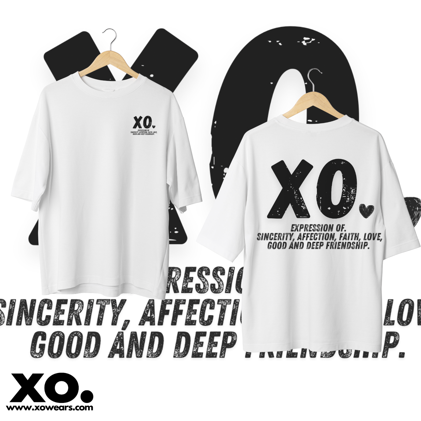 XO.MINIMALIST T.Shirt White (xo. Brand meaning)