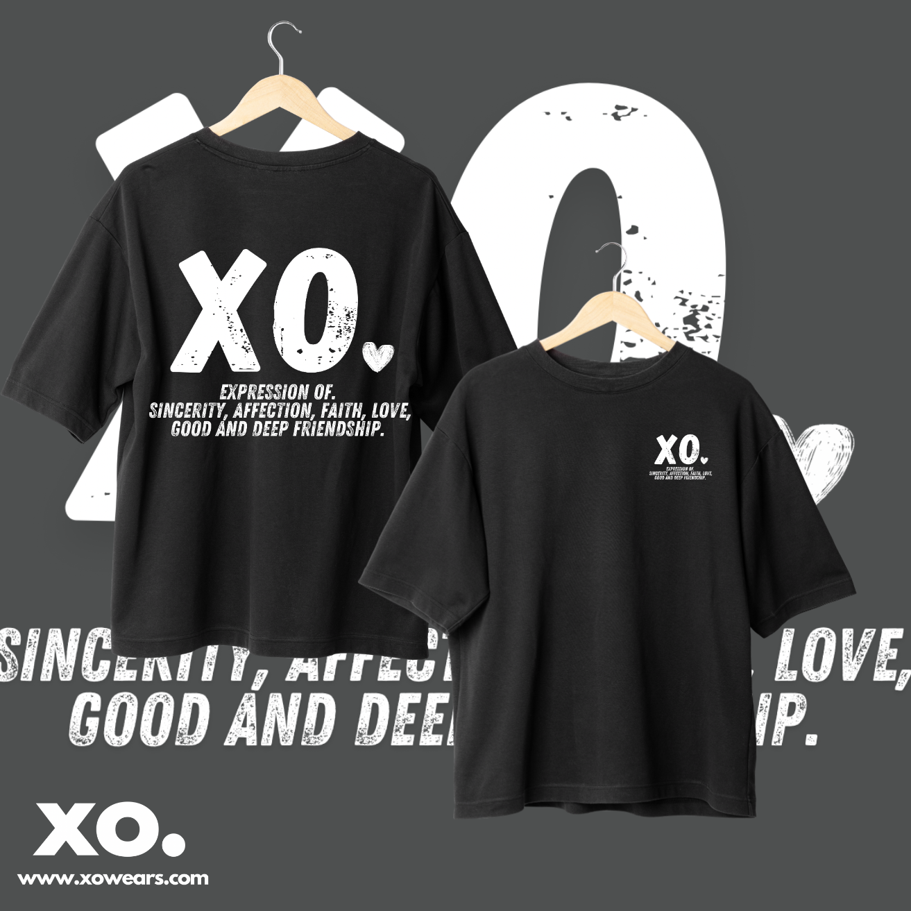 XO.MINIMALIST T.Shirt White (xo. Brand meaning)